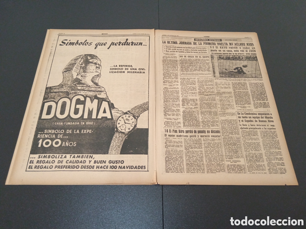 Coleccionismo deportivo: MARCA 02 DE ENERO 1961 - Foto 6