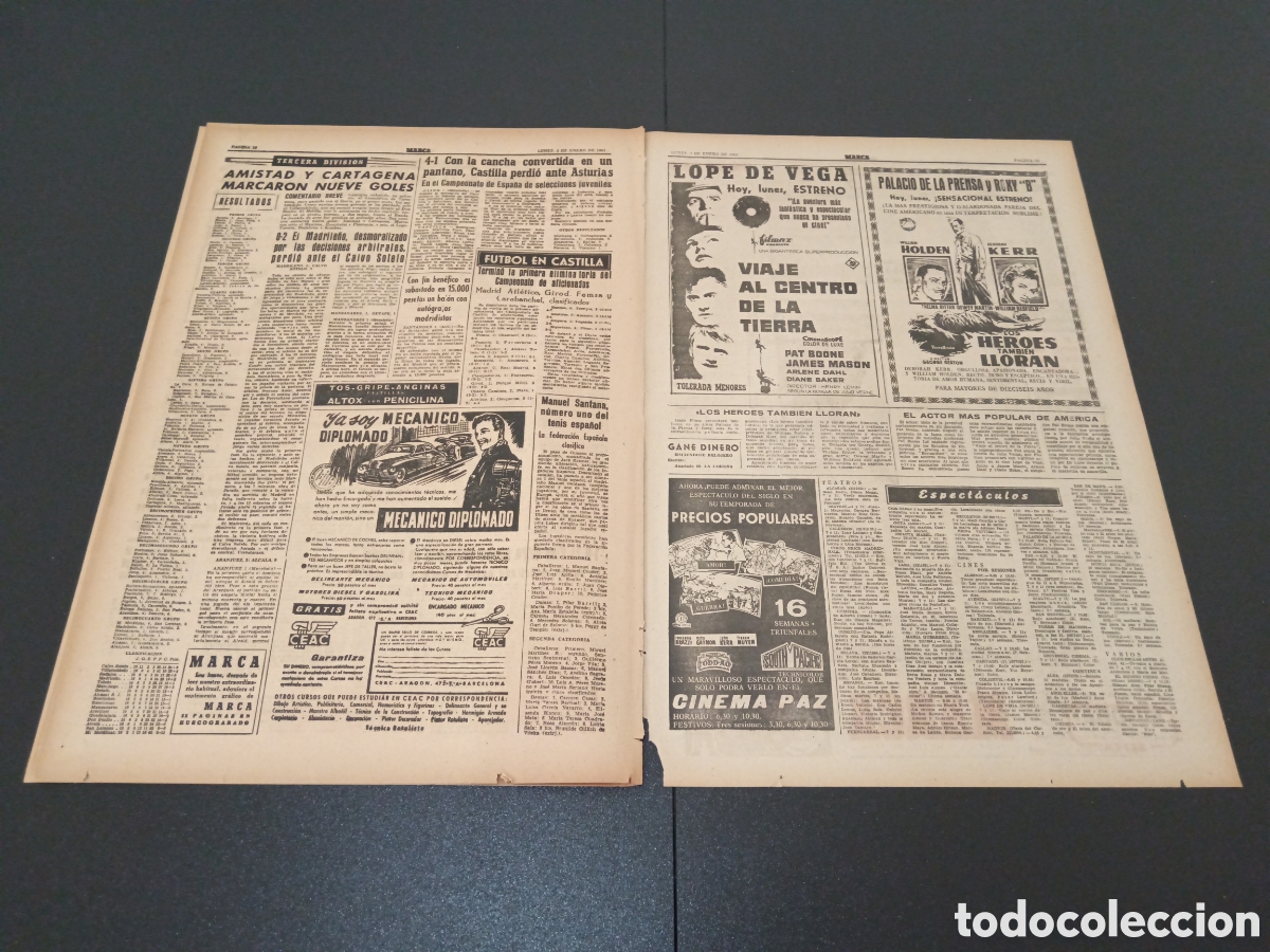 Coleccionismo deportivo: MARCA 02 DE ENERO 1961 - Foto 7
