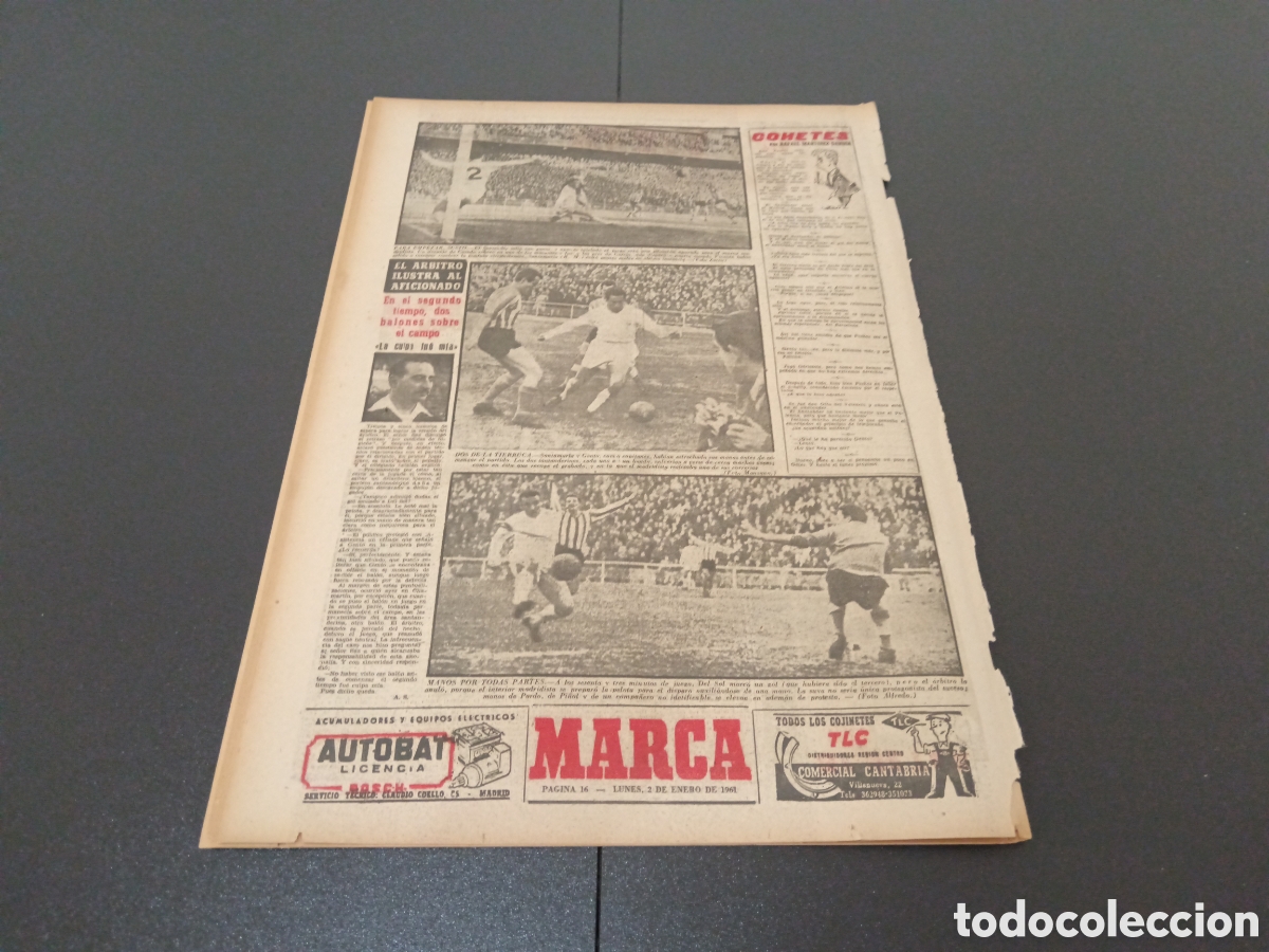Coleccionismo deportivo: MARCA 02 DE ENERO 1961 - Foto 8