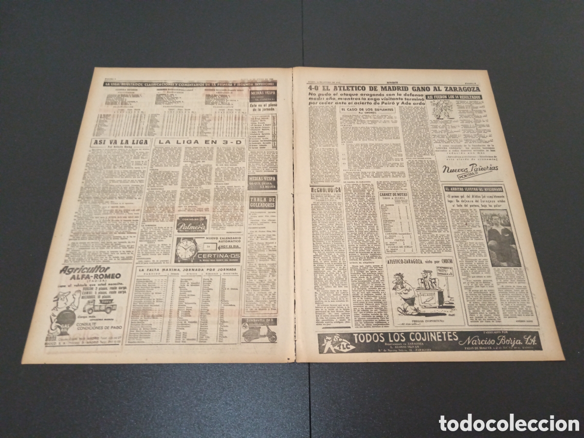 Coleccionismo deportivo: MARCA 16 DE ENERO 1961 - Foto 2