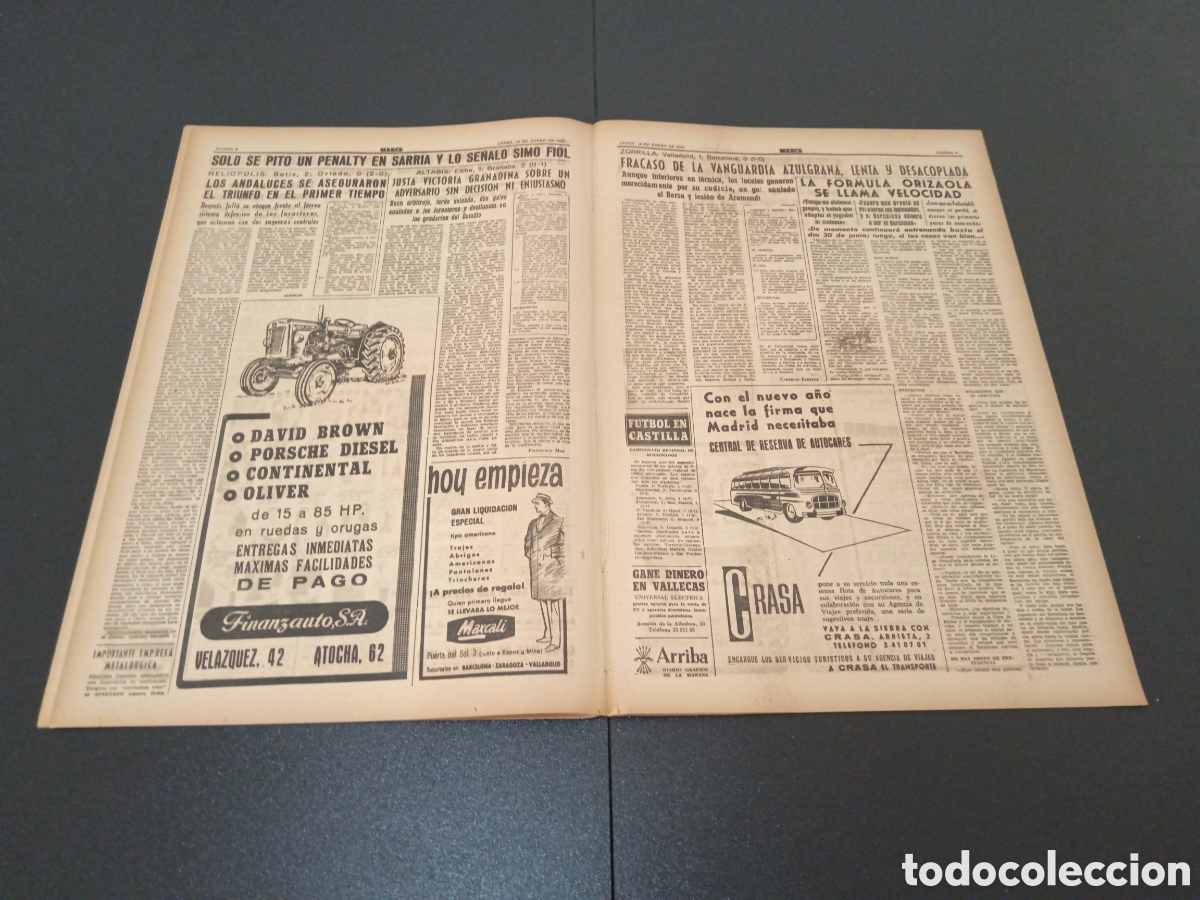 Coleccionismo deportivo: MARCA 16 DE ENERO 1961 - Foto 5
