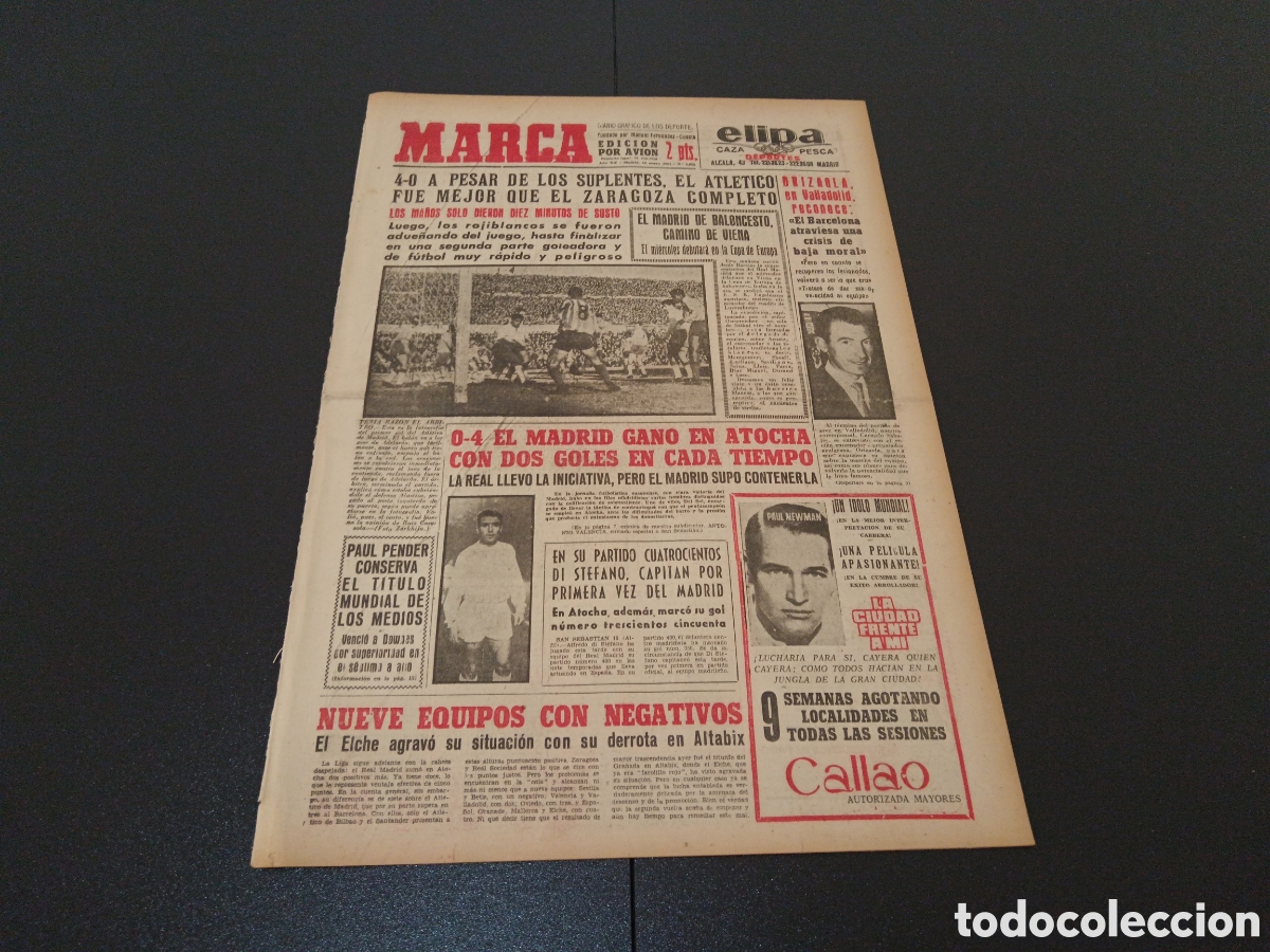 Coleccionismo deportivo: MARCA 16 DE ENERO 1961 - Foto 1