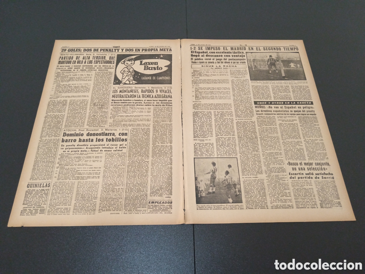 Coleccionismo deportivo: MARCA 30 DE ENERO 1961 - Foto 4