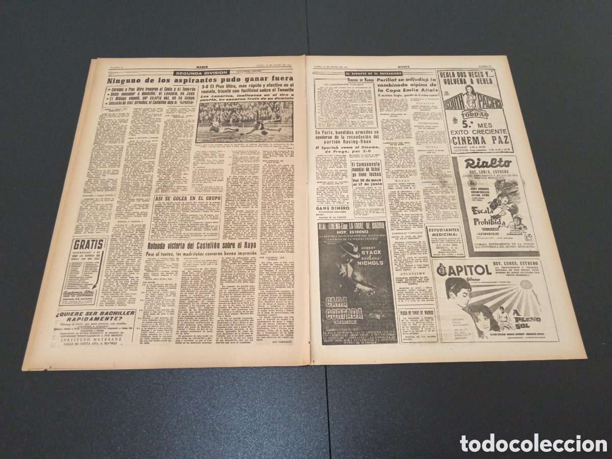 Coleccionismo deportivo: MARCA 30 DE ENERO 1961 - Foto 6