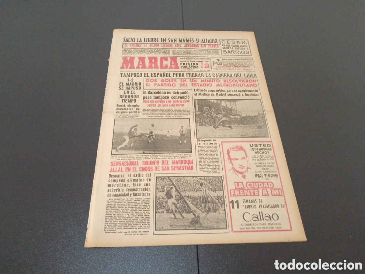 Coleccionismo deportivo: MARCA 30 DE ENERO 1961 - Foto 1
