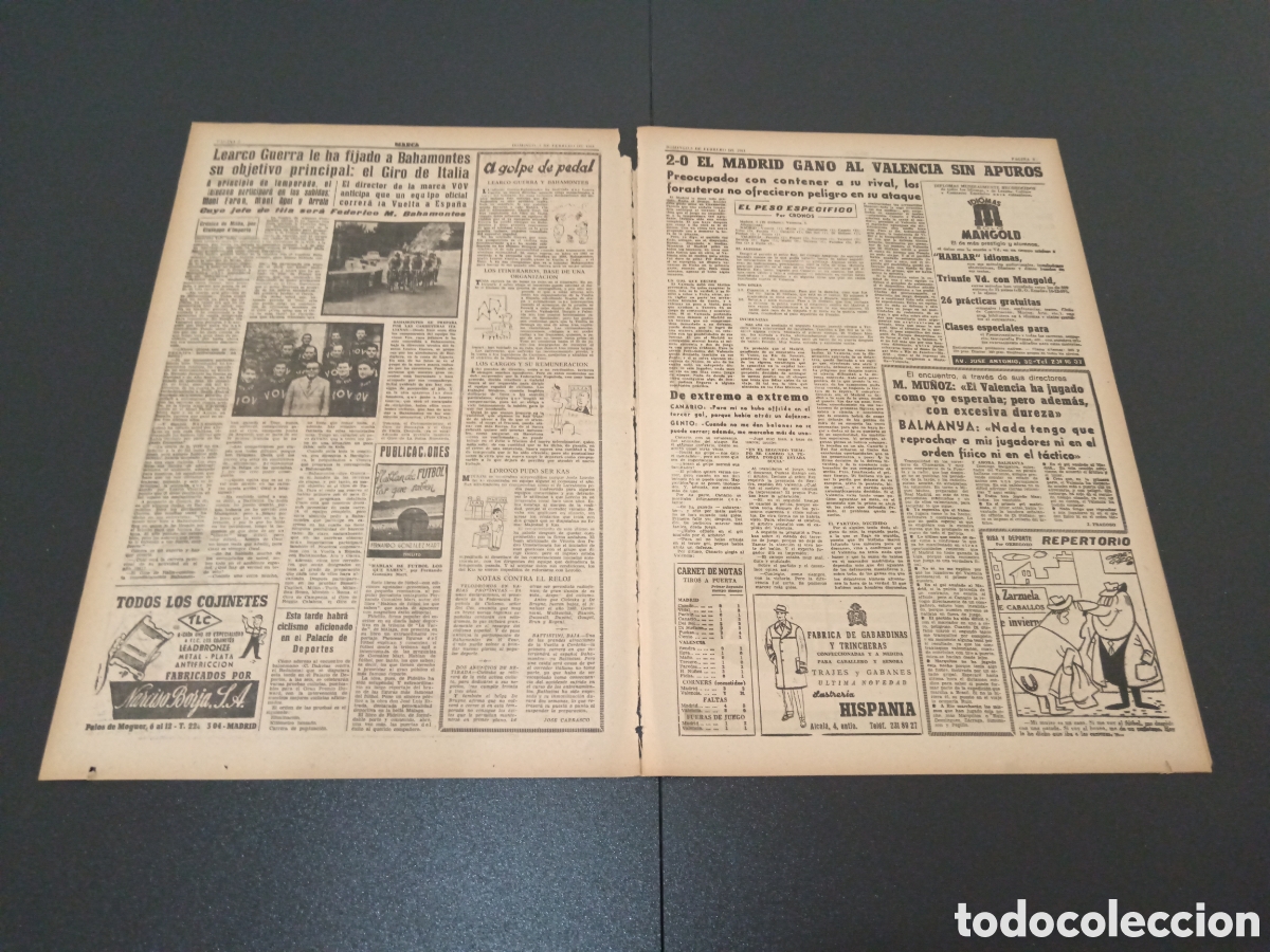 Coleccionismo deportivo: MARCA 05 DE FEBRERO 1961 - Foto 2