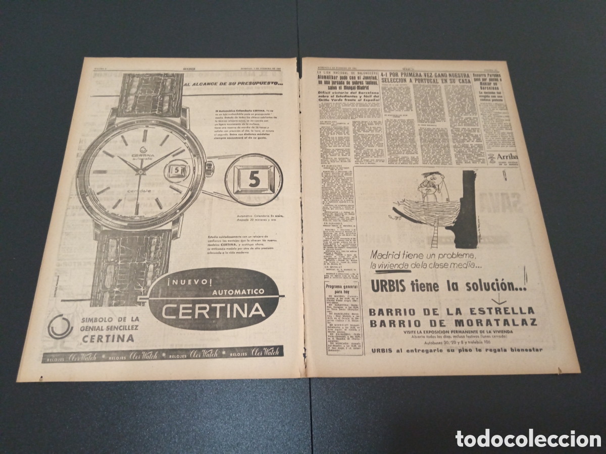 Coleccionismo deportivo: MARCA 05 DE FEBRERO 1961 - Foto 3