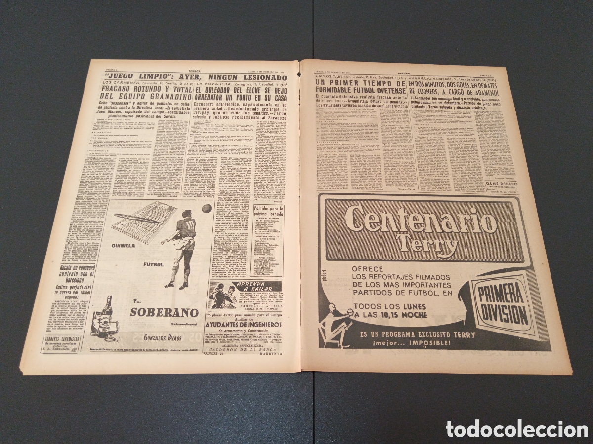 Coleccionismo deportivo: MARCA 06 DE FEBRERO 1961 - Foto 3