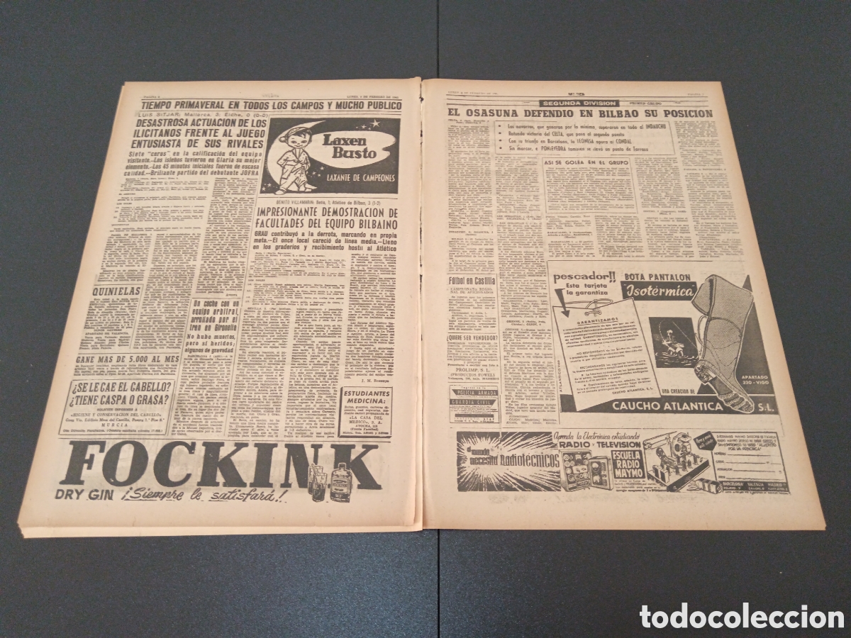 Coleccionismo deportivo: MARCA 06 DE FEBRERO 1961 - Foto 4