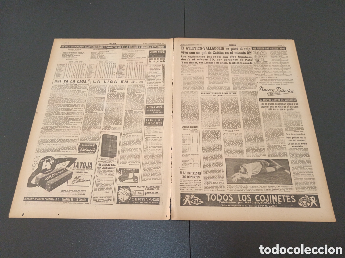 Coleccionismo deportivo: MARCA 13 DE FEBRERO 1961 - Foto 2