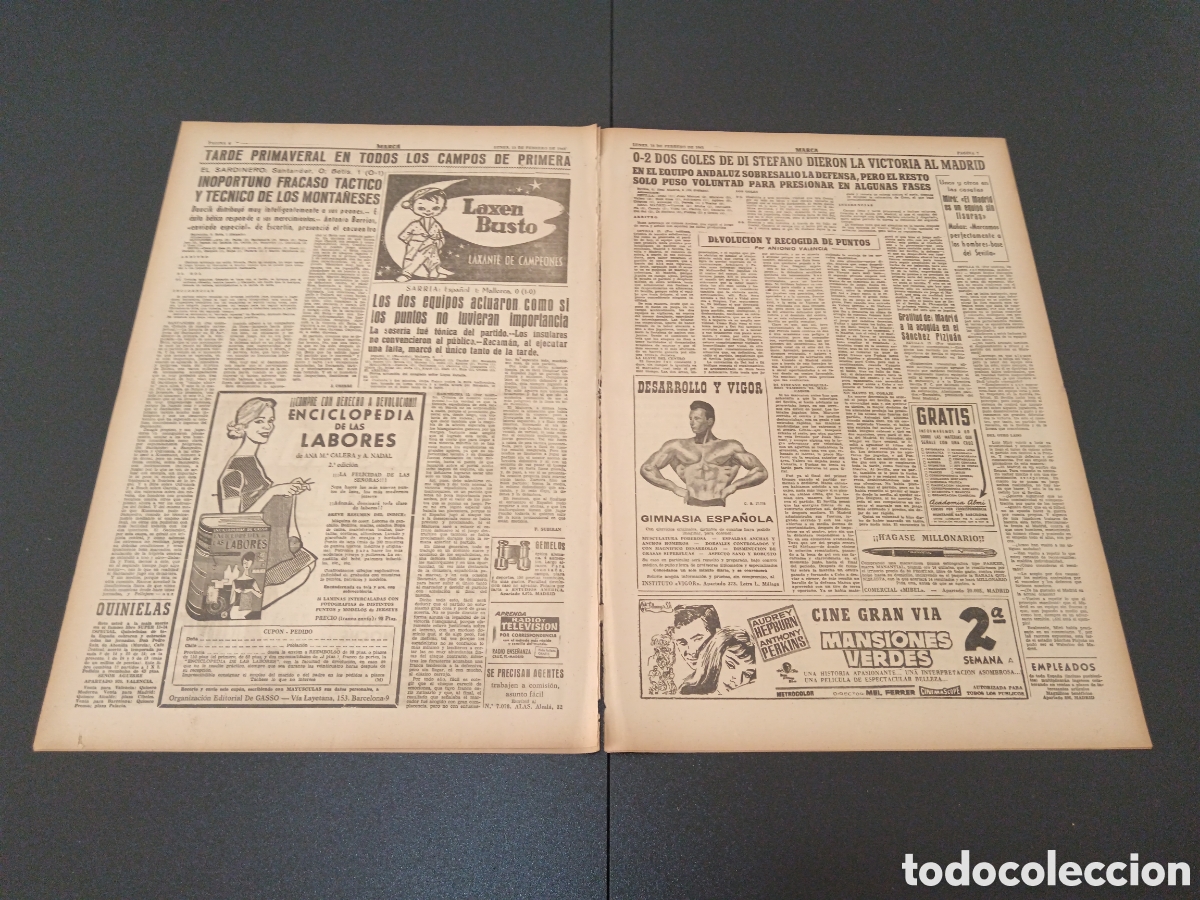 Coleccionismo deportivo: MARCA 13 DE FEBRERO 1961 - Foto 4