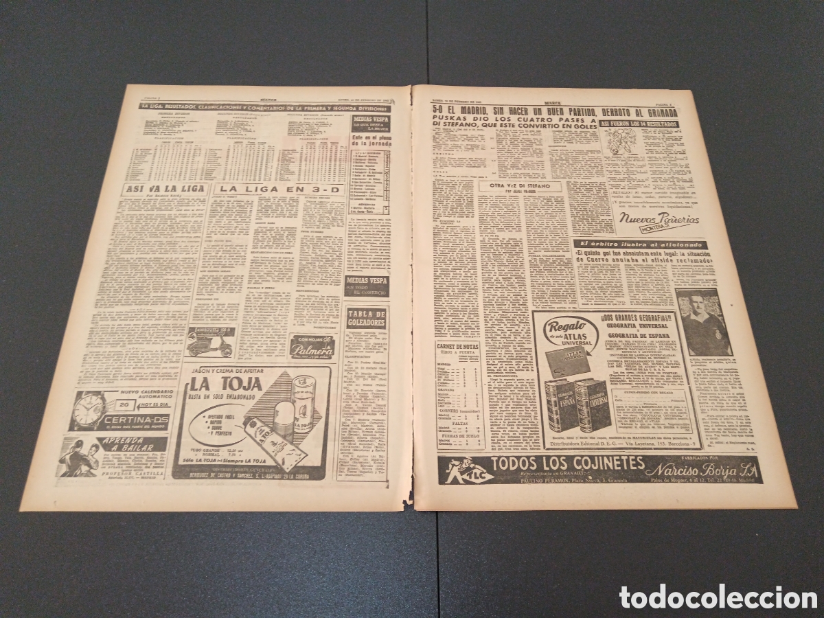 Coleccionismo deportivo: MARCA 20 DE FEBRERO 1961 - Foto 2