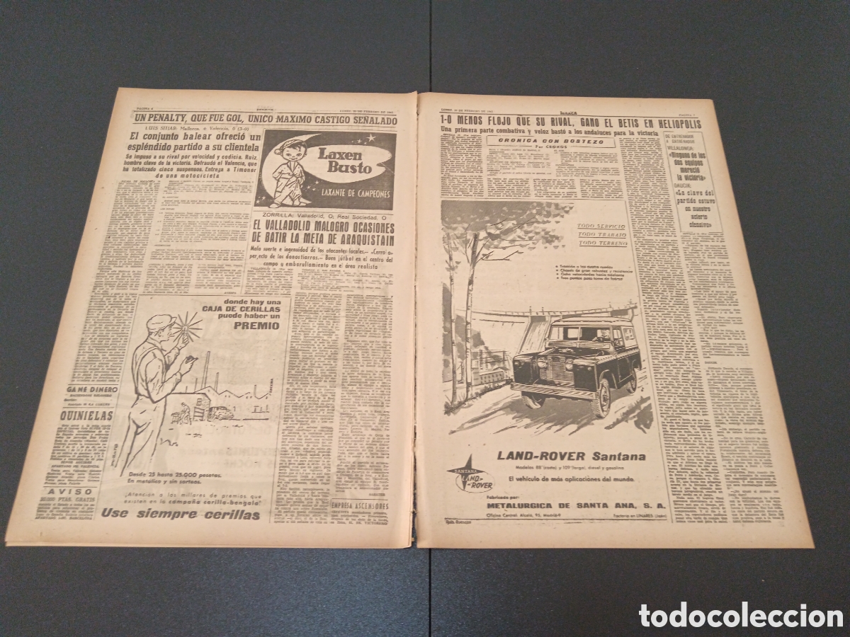 Coleccionismo deportivo: MARCA 20 DE FEBRERO 1961 - Foto 4