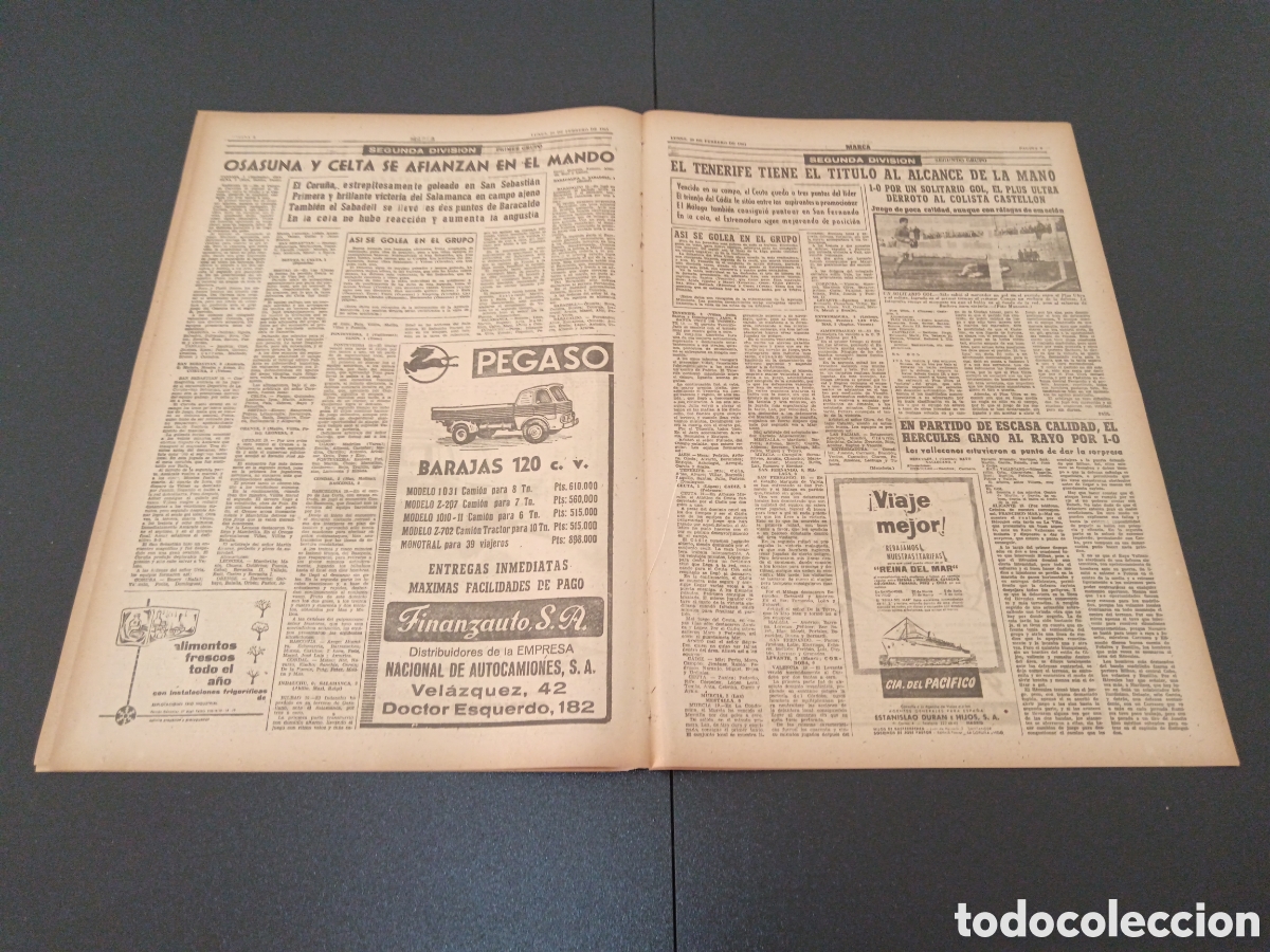 Coleccionismo deportivo: MARCA 20 DE FEBRERO 1961 - Foto 5