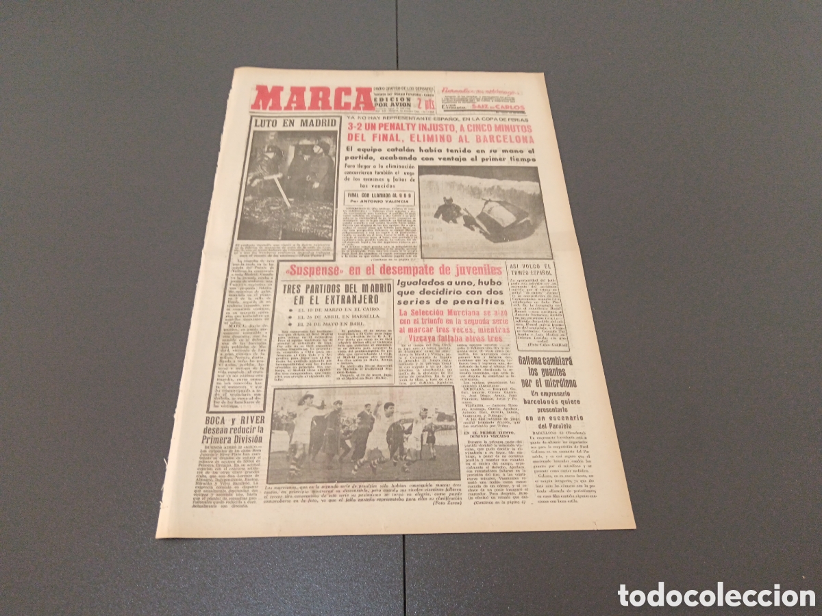Coleccionismo deportivo: MARCA 23 DE FEBRERO 1961 - Foto 1