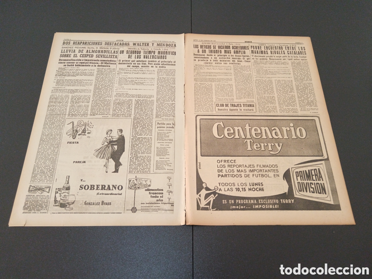 Coleccionismo deportivo: MARCA 27 DE FEBRERO 1961 - Foto 3