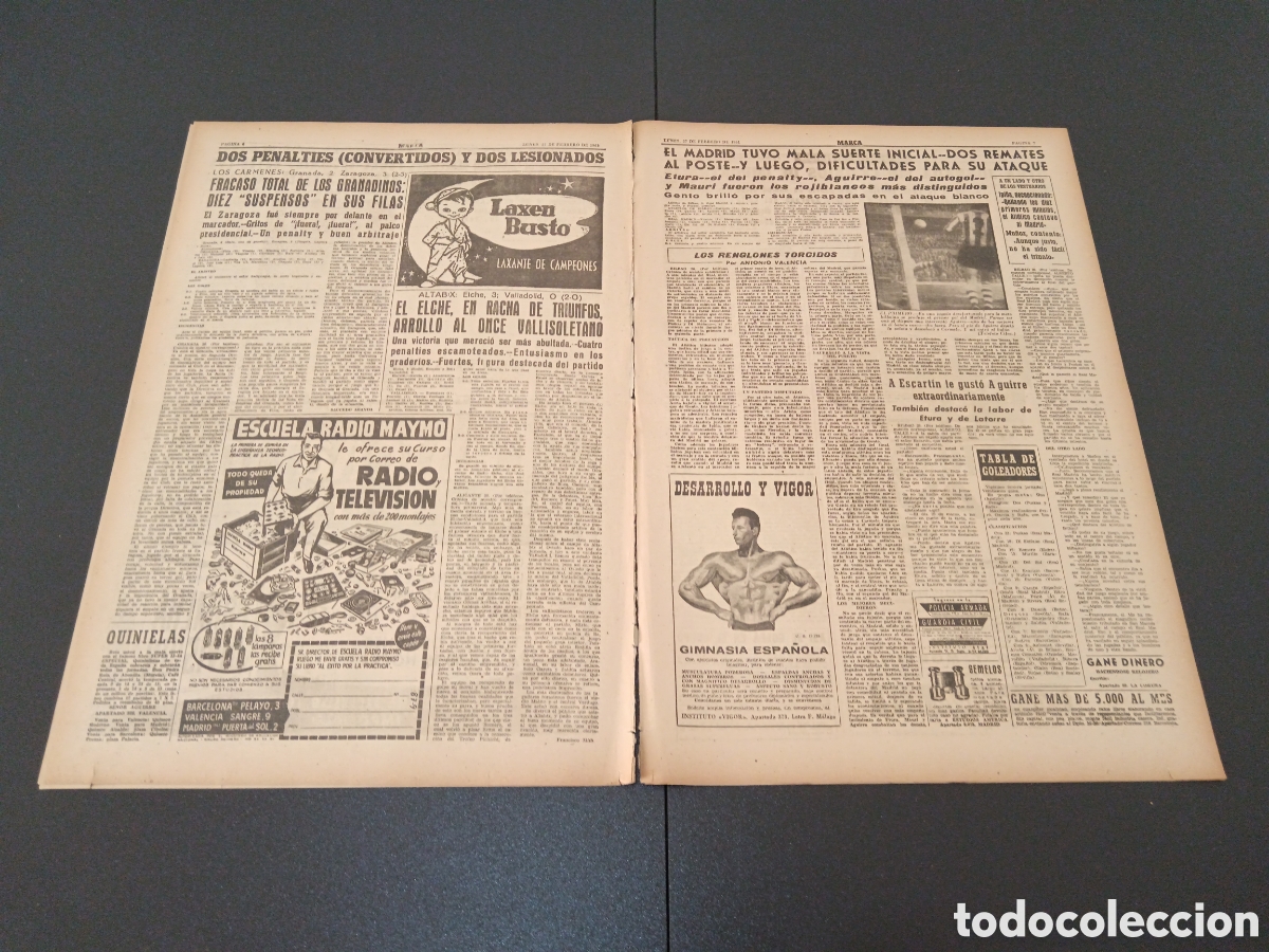 Coleccionismo deportivo: MARCA 27 DE FEBRERO 1961 - Foto 4
