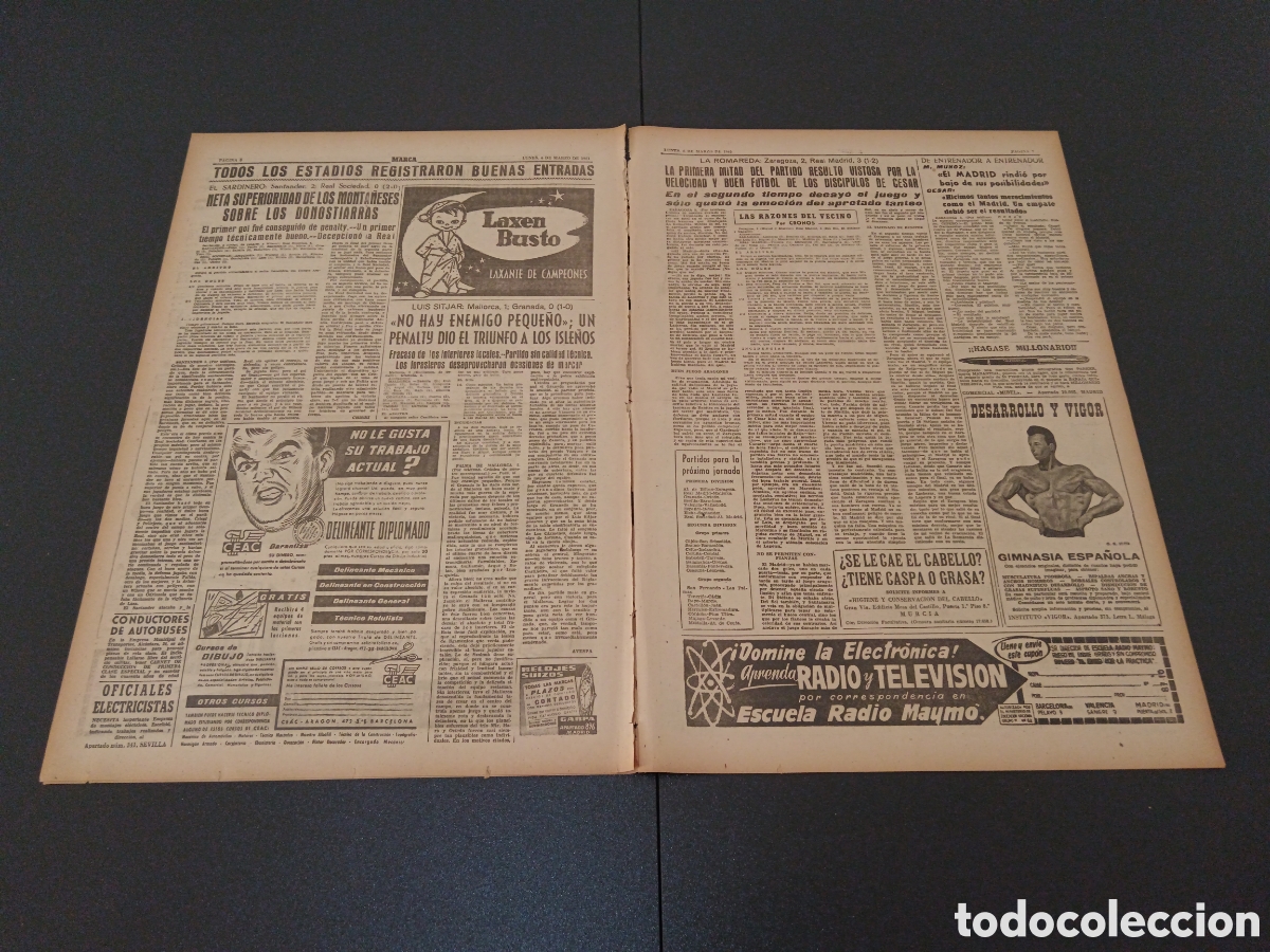 Coleccionismo deportivo: MARCA 06 DE MARZO 1961 - Foto 4