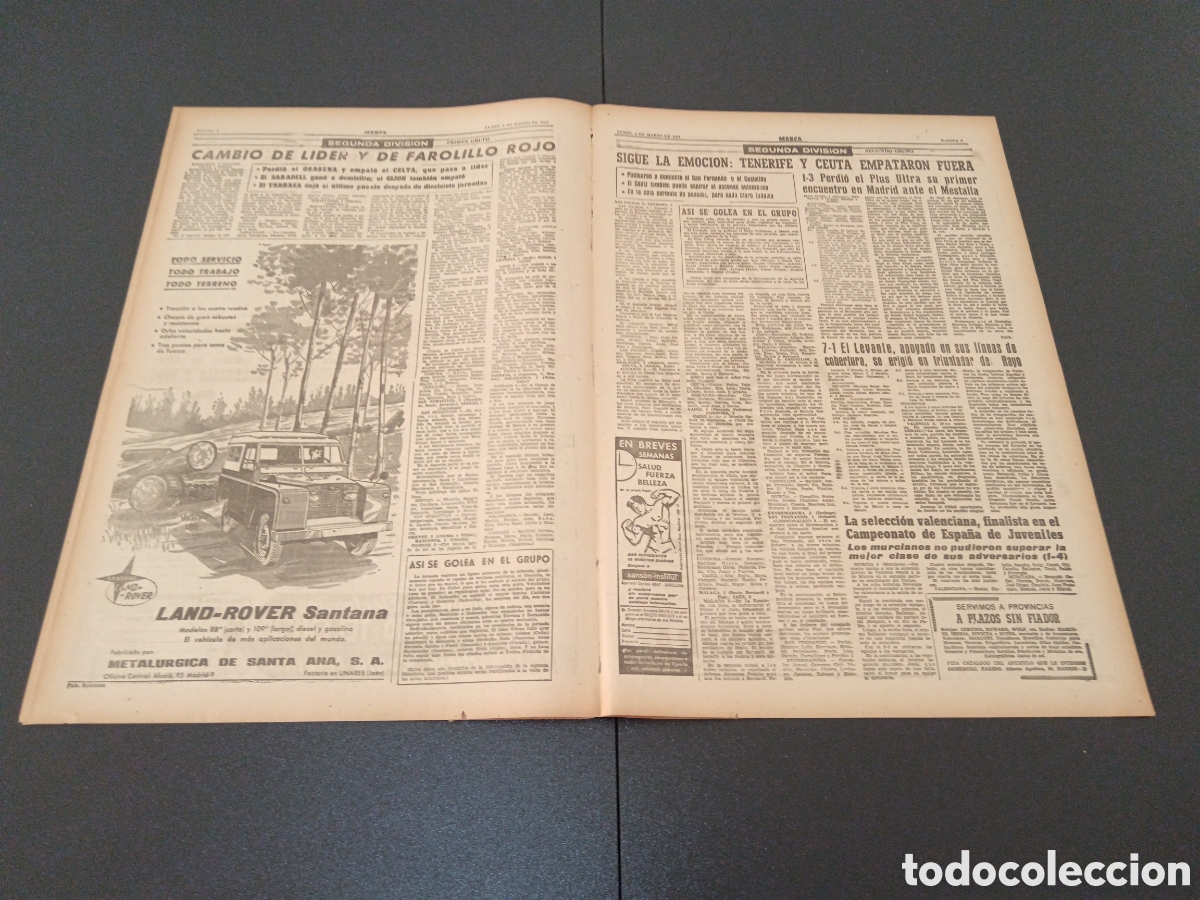 Coleccionismo deportivo: MARCA 06 DE MARZO 1961 - Foto 5
