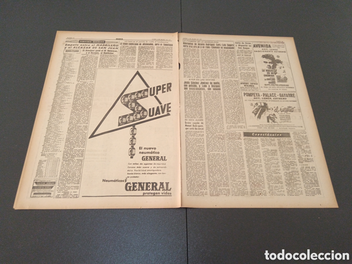 Coleccionismo deportivo: MARCA 06 DE MARZO 1961 - Foto 6