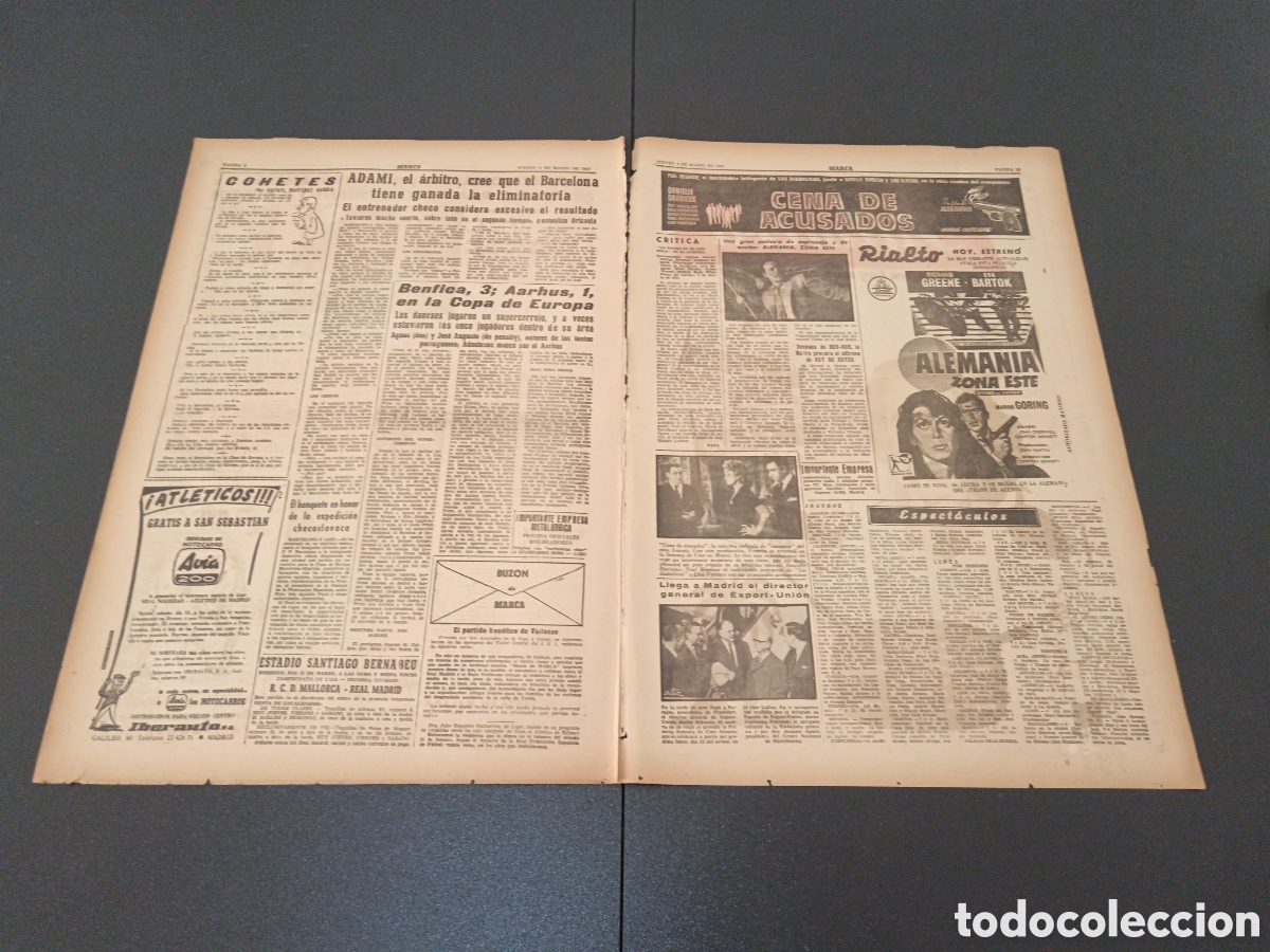 Coleccionismo deportivo: MARCA 09 DE MARZO 1961 - Foto 3