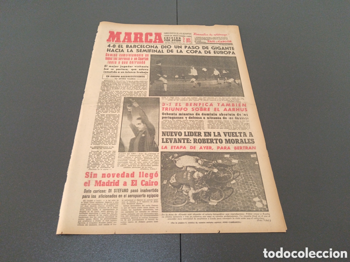 Coleccionismo deportivo: MARCA 09 DE MARZO 1961 - Foto 1