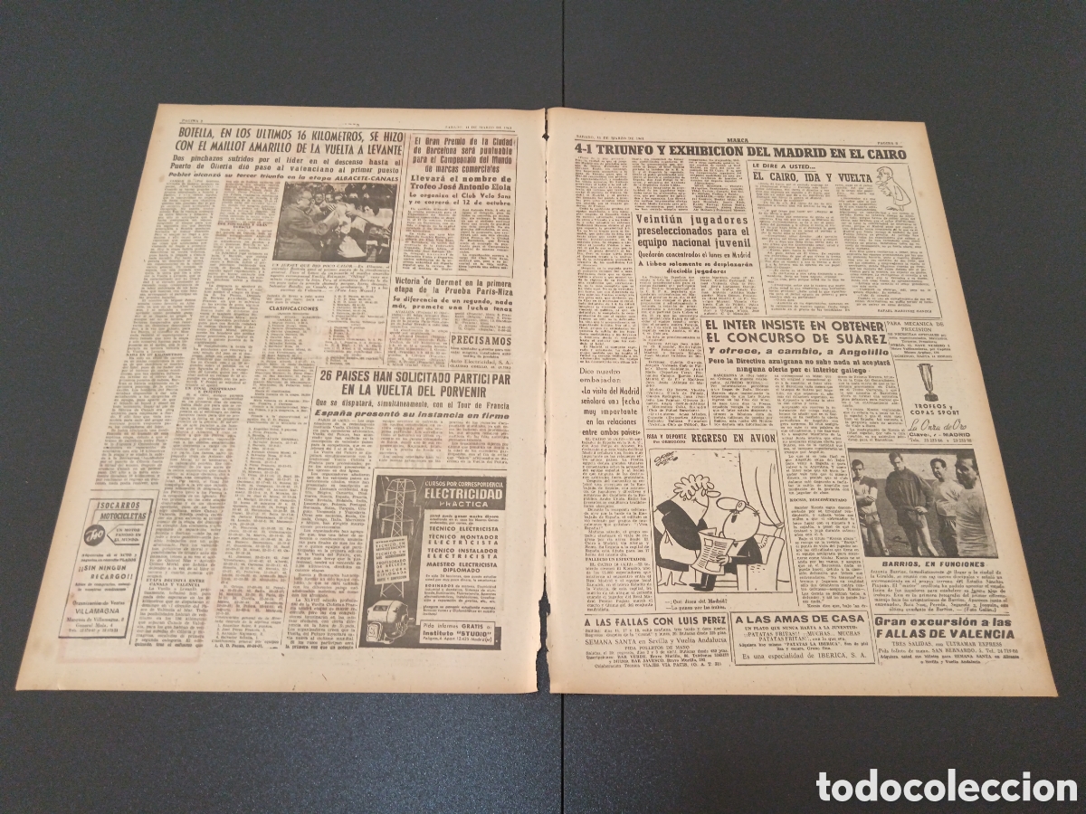 Coleccionismo deportivo: MARCA 11 DE MARZO 1961 - Foto 2