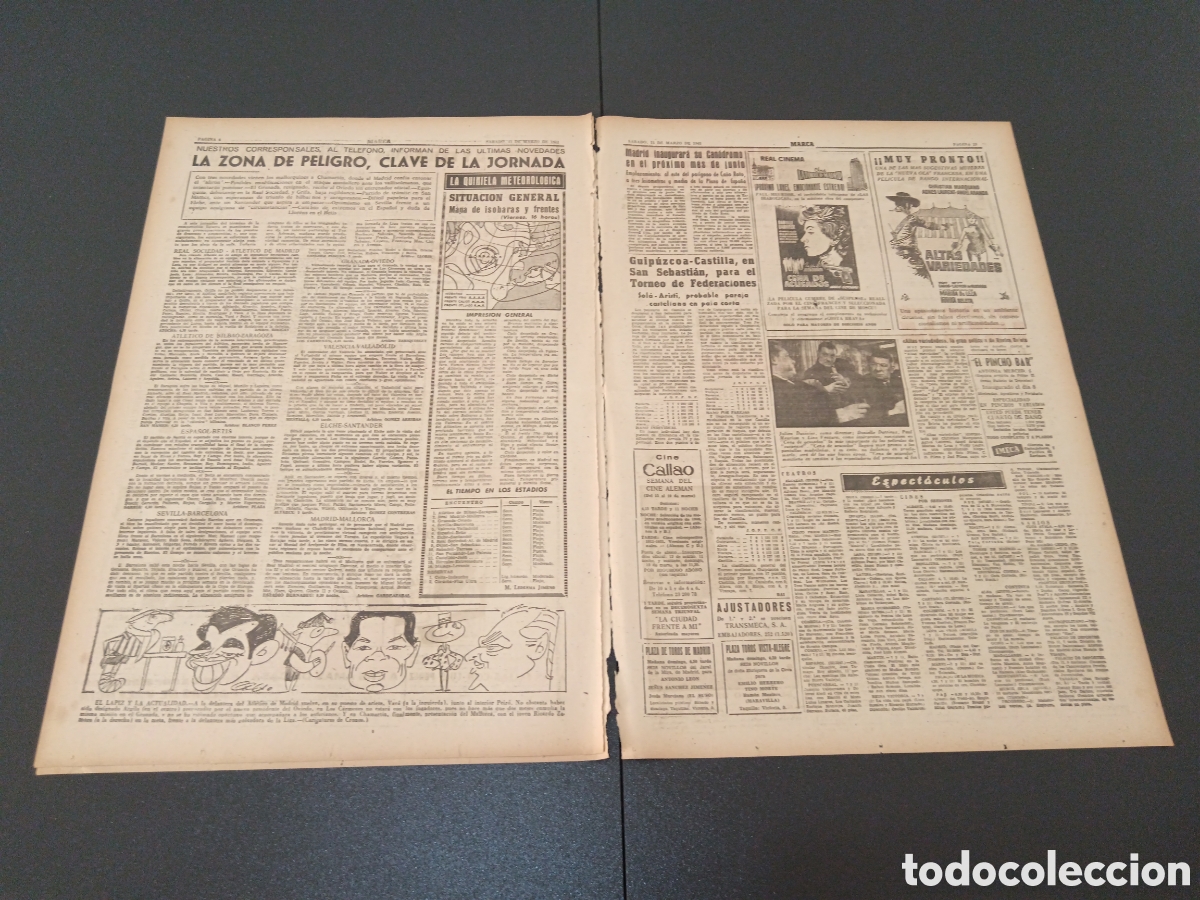 Coleccionismo deportivo: MARCA 11 DE MARZO 1961 - Foto 3