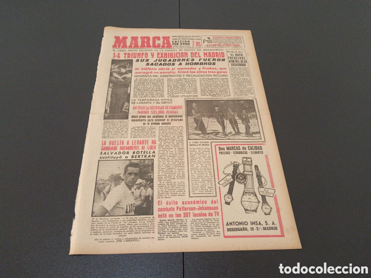 Coleccionismo deportivo: MARCA 11 DE MARZO 1961 - Foto 1
