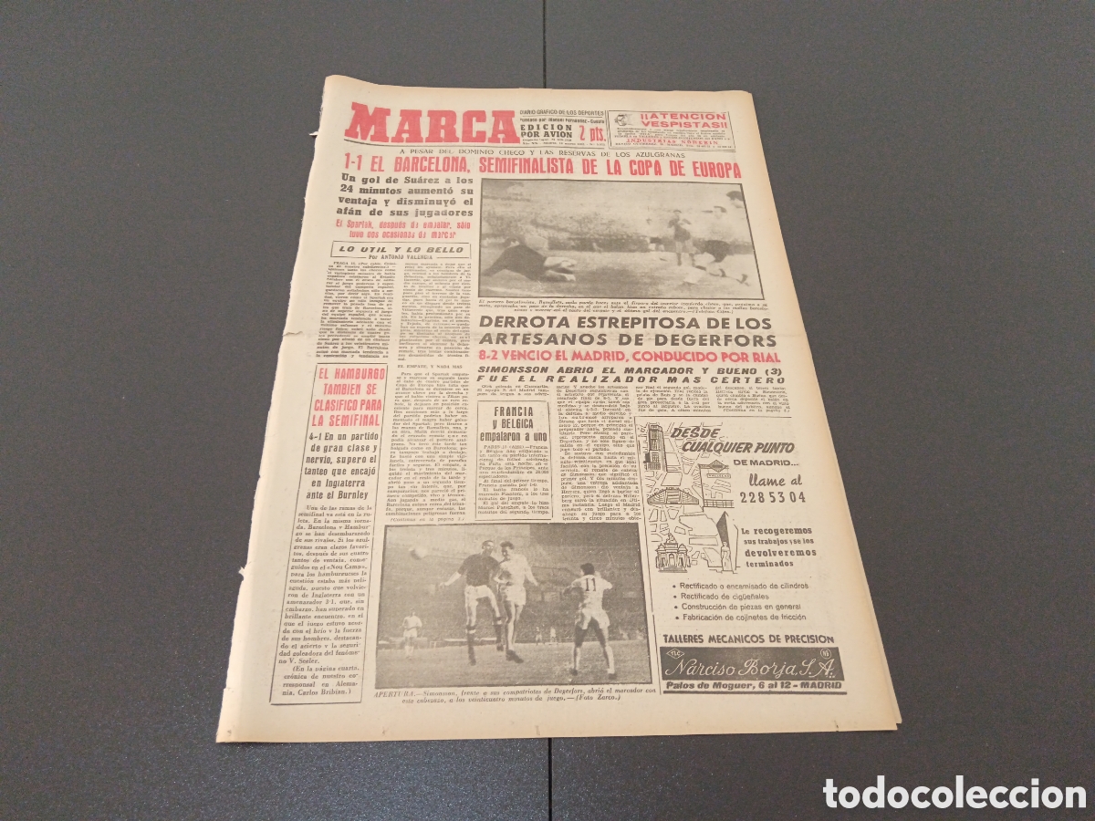 Coleccionismo deportivo: MARCA 16 DE MARZO 1961 - Foto 1