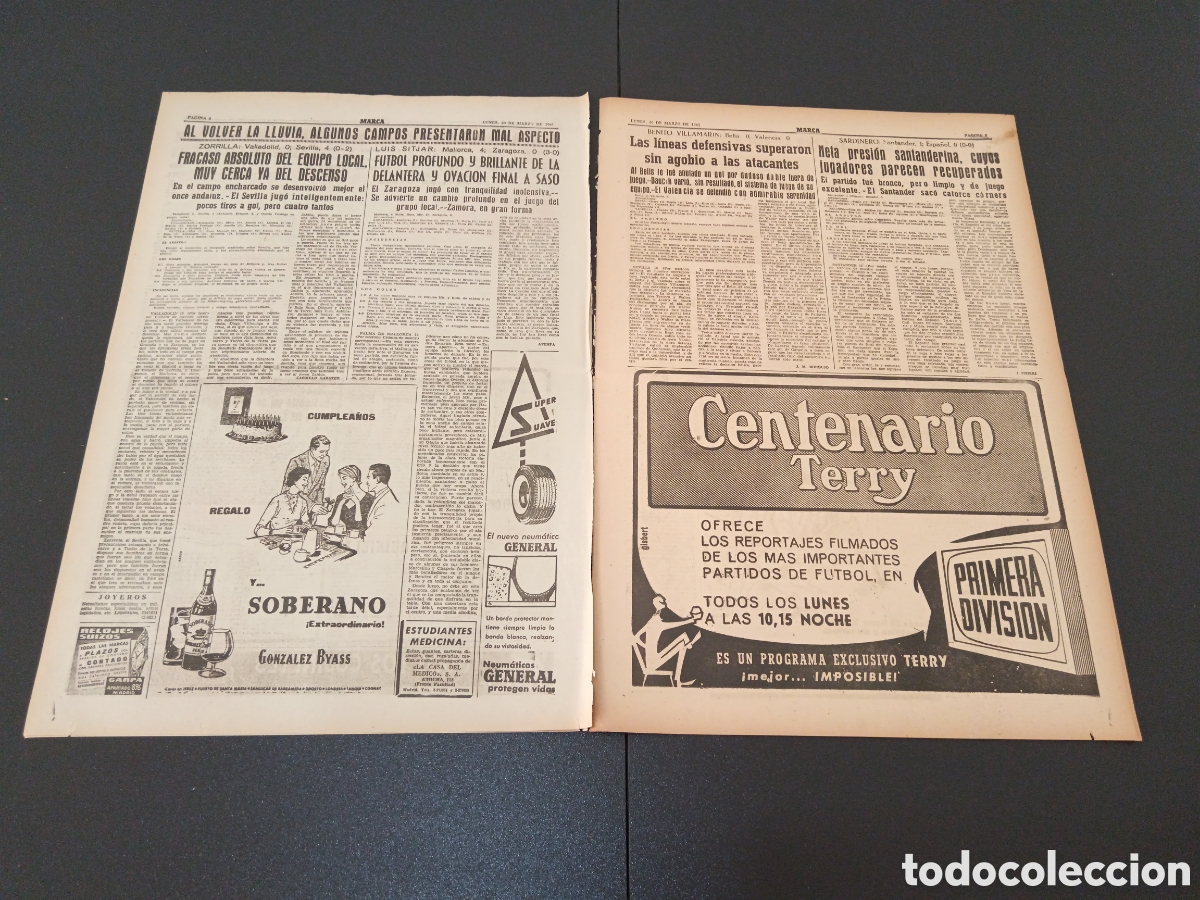 Coleccionismo deportivo: MARCA 20 DE MARZO 1961 - Foto 3