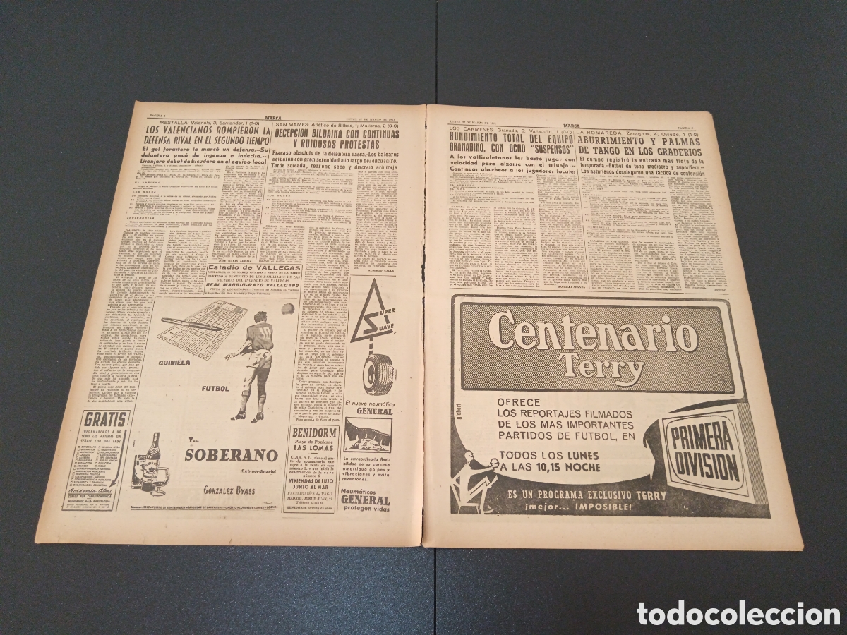 Coleccionismo deportivo: MARCA 27 DE MARZO 1961 - Foto 3