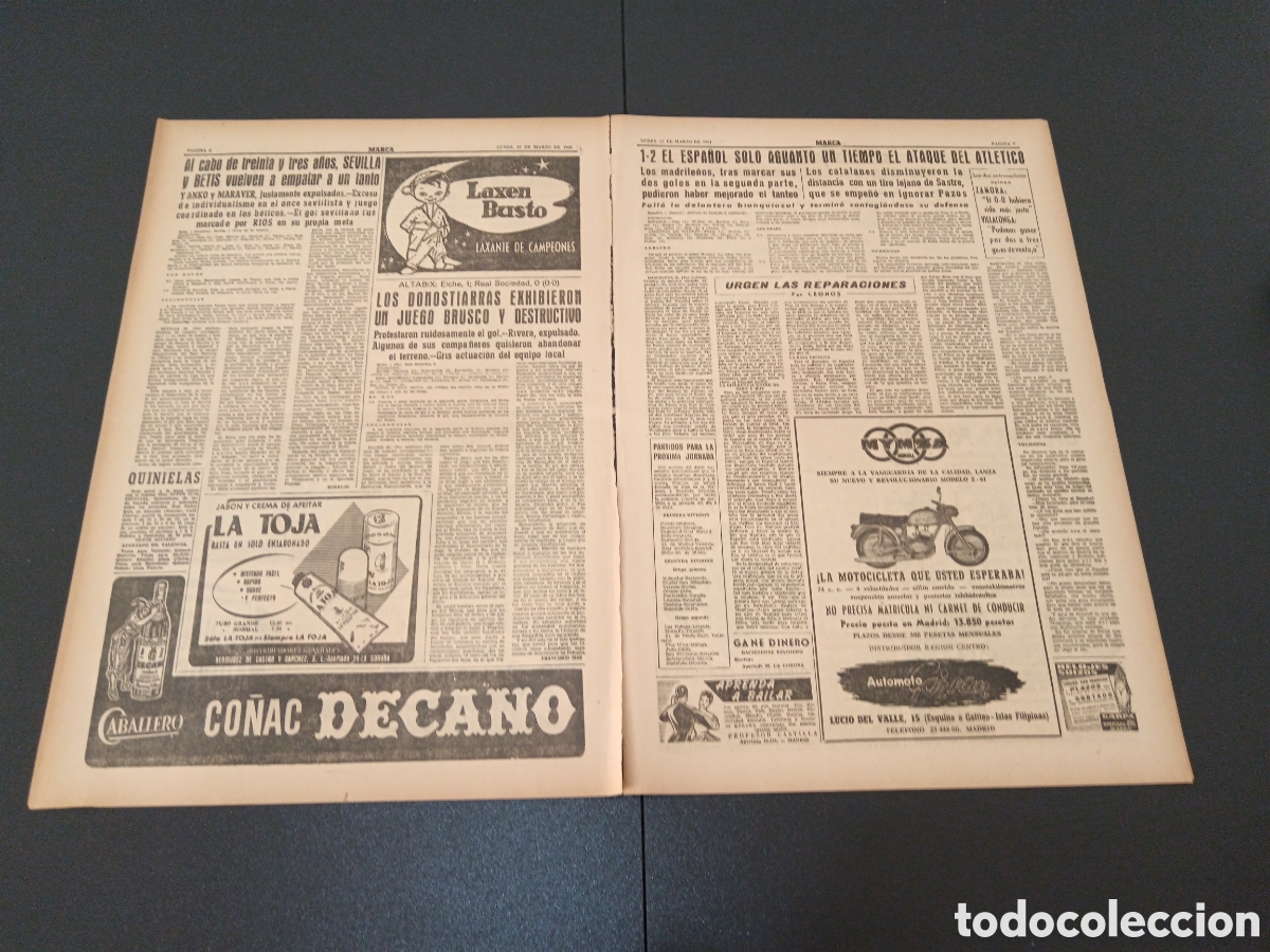 Coleccionismo deportivo: MARCA 27 DE MARZO 1961 - Foto 4