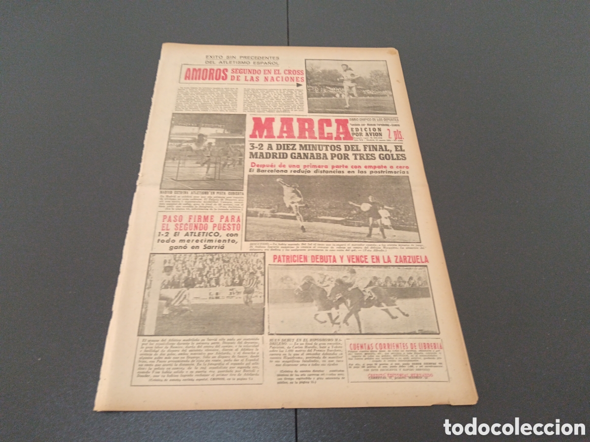 Coleccionismo deportivo: MARCA 27 DE MARZO 1961 - Foto 1