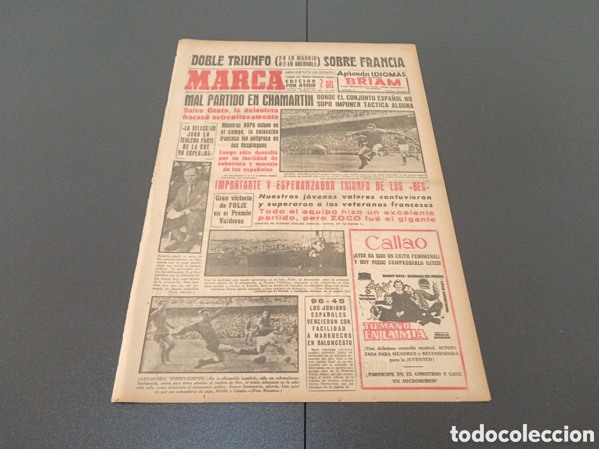 Coleccionismo deportivo: MARCA 03 DE ABRIL 1961 - Foto 1