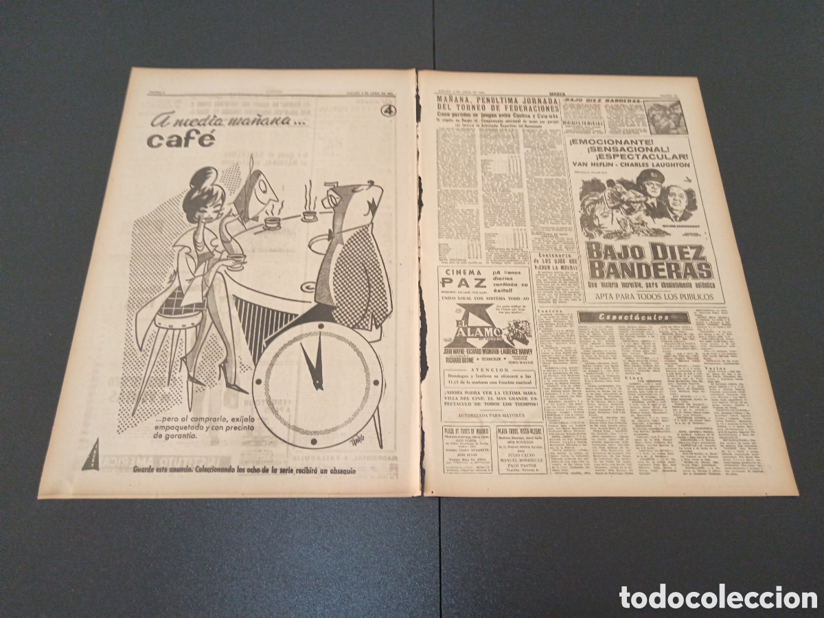 Coleccionismo deportivo: MARCA 08 DE ABRIL 1961 - Foto 3