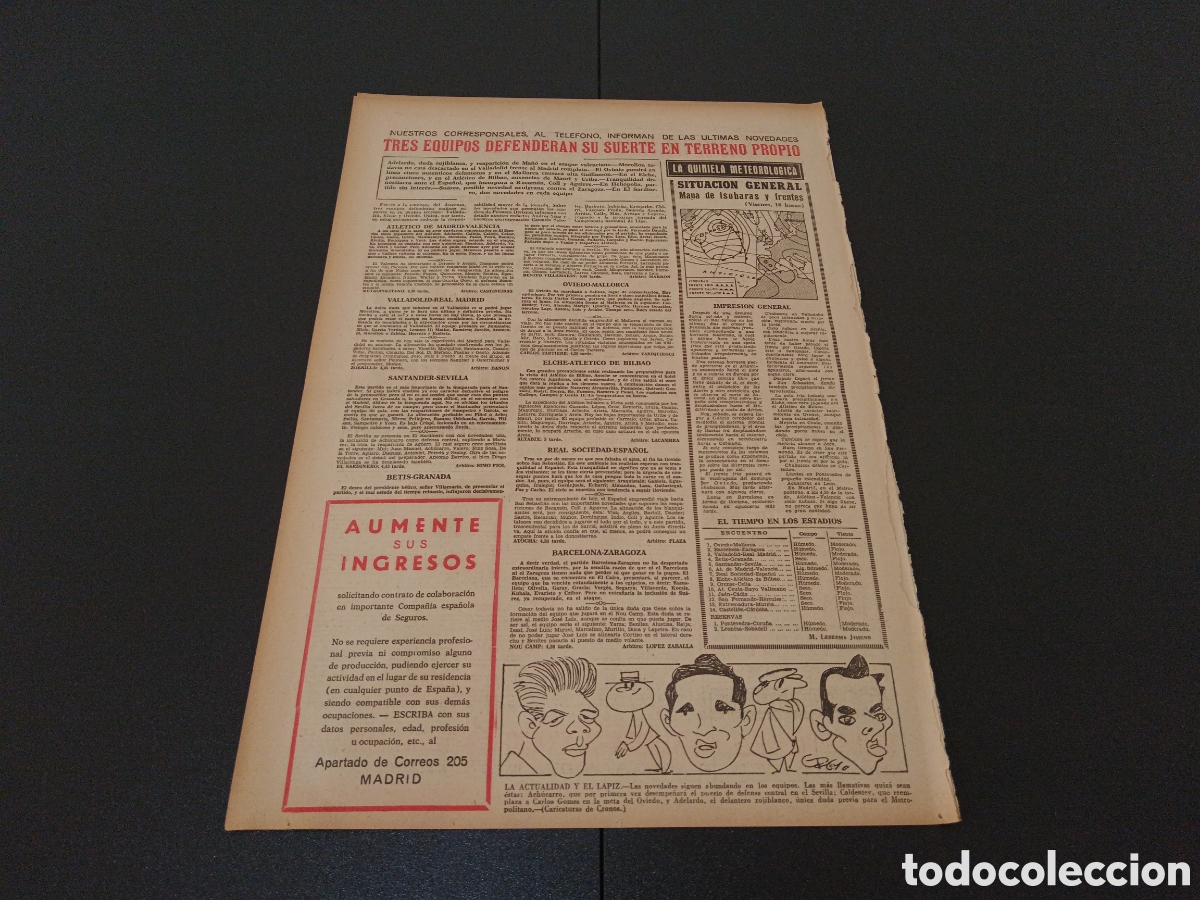 Coleccionismo deportivo: MARCA 08 DE ABRIL 1961 - Foto 4