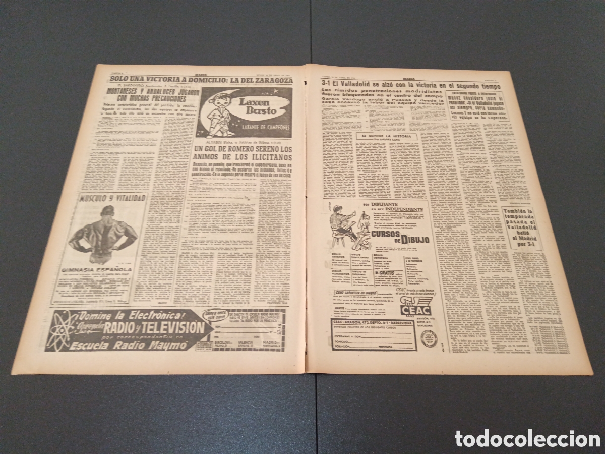 Coleccionismo deportivo: MARCA 10 DE ABRIL 1961 - Foto 4