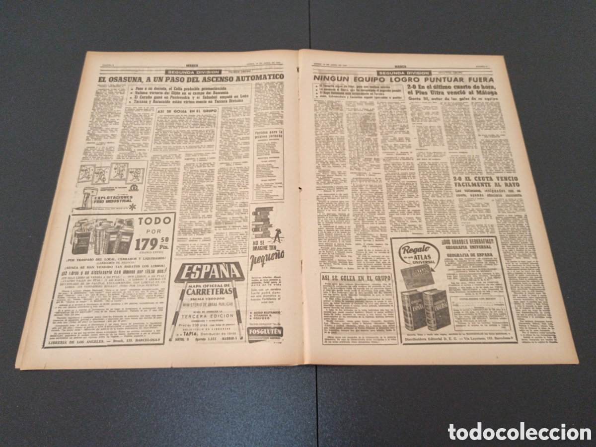 Coleccionismo deportivo: MARCA 10 DE ABRIL 1961 - Foto 5
