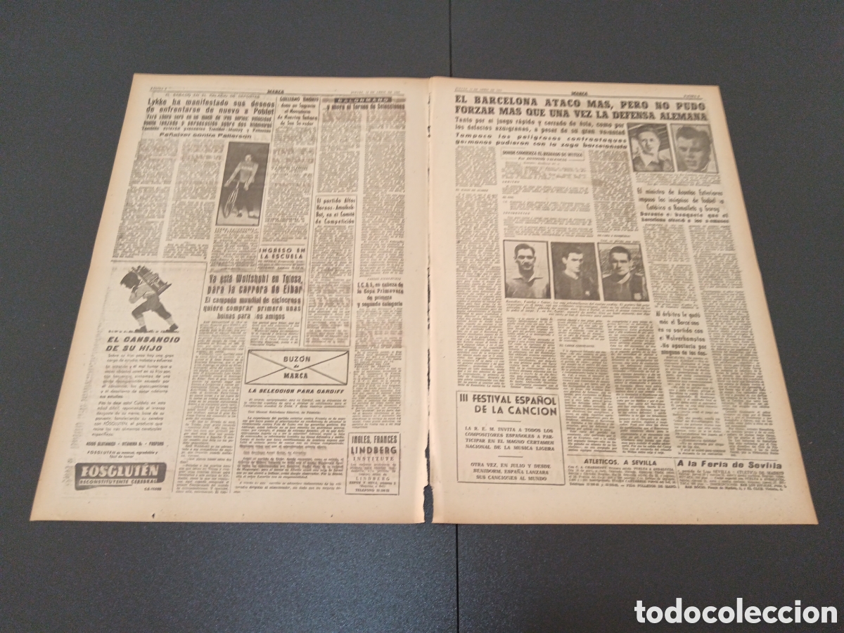 Coleccionismo deportivo: MARCA 13 DE ABRIL 1961 - Foto 2