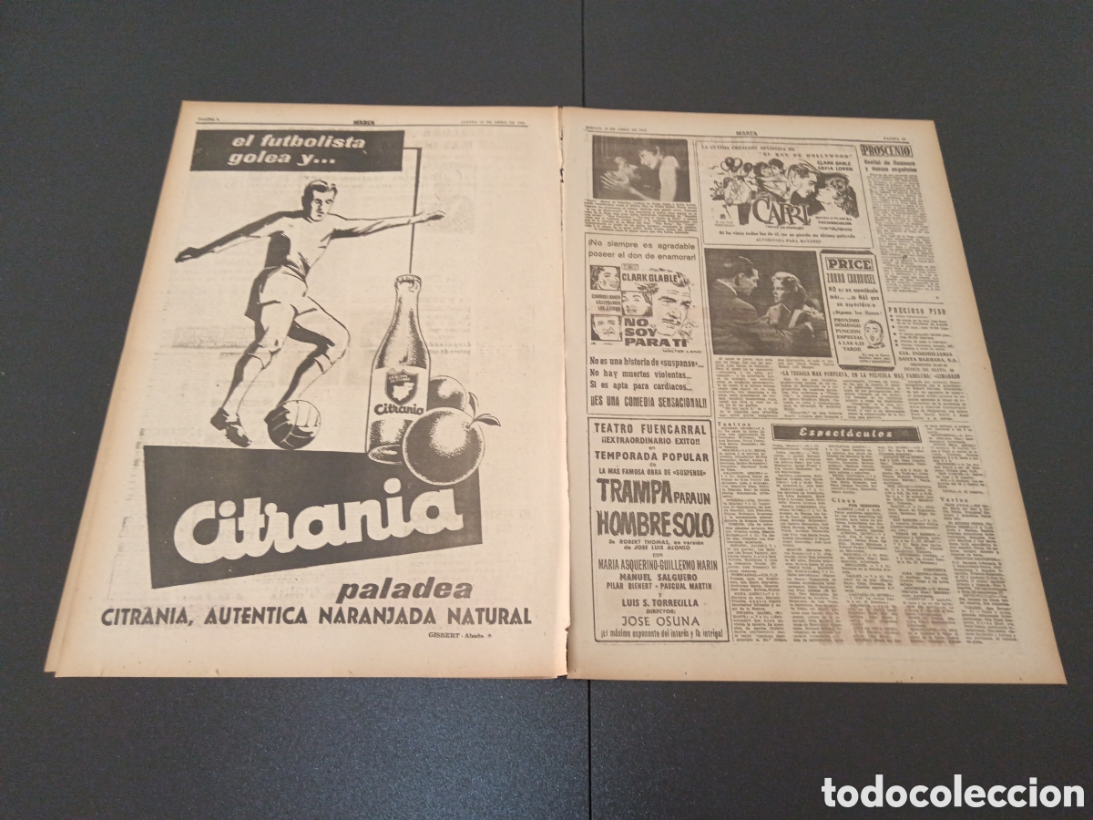 Coleccionismo deportivo: MARCA 13 DE ABRIL 1961 - Foto 3