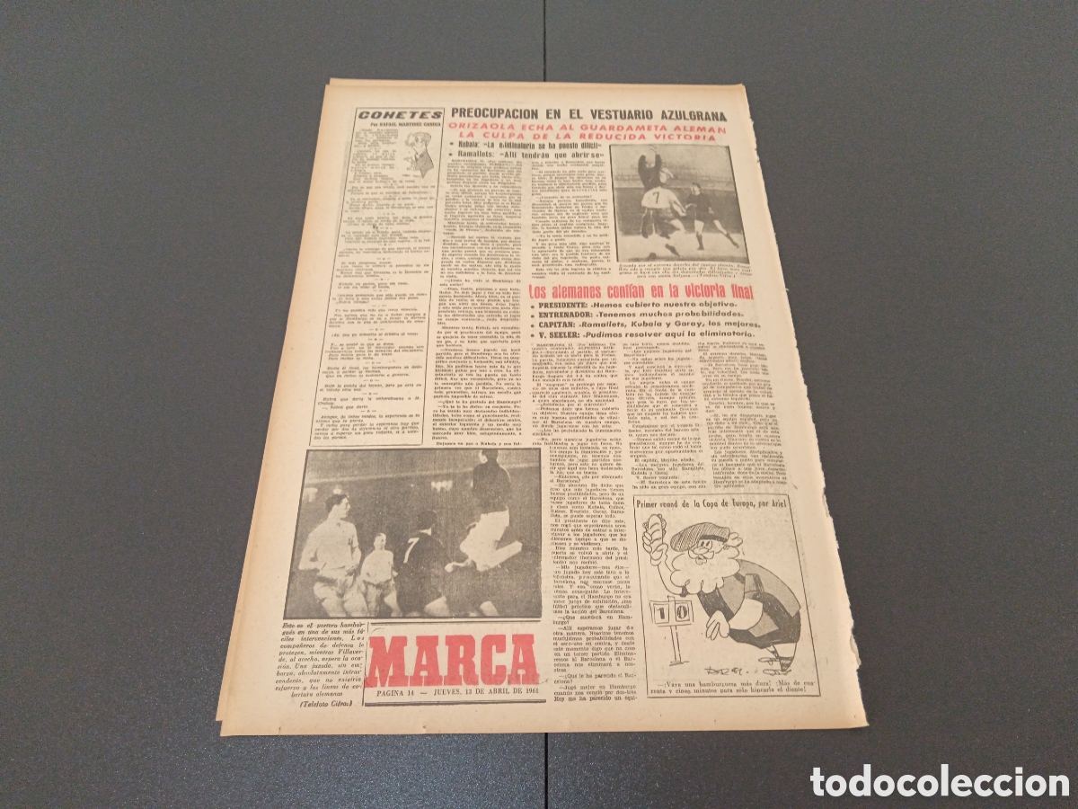 Coleccionismo deportivo: MARCA 13 DE ABRIL 1961 - Foto 4