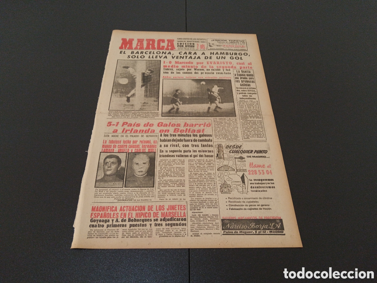 Coleccionismo deportivo: MARCA 13 DE ABRIL 1961 - Foto 1