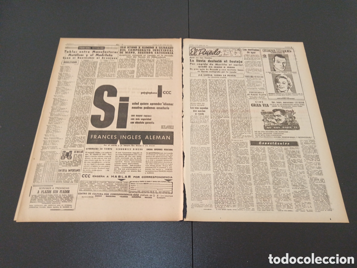 Coleccionismo deportivo: MARCA 17 DE ABRIL 1961 - Foto 4