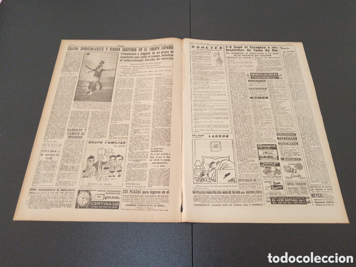 Coleccionismo deportivo: MARCA 20 DE ABRIL 1961 - Foto 3