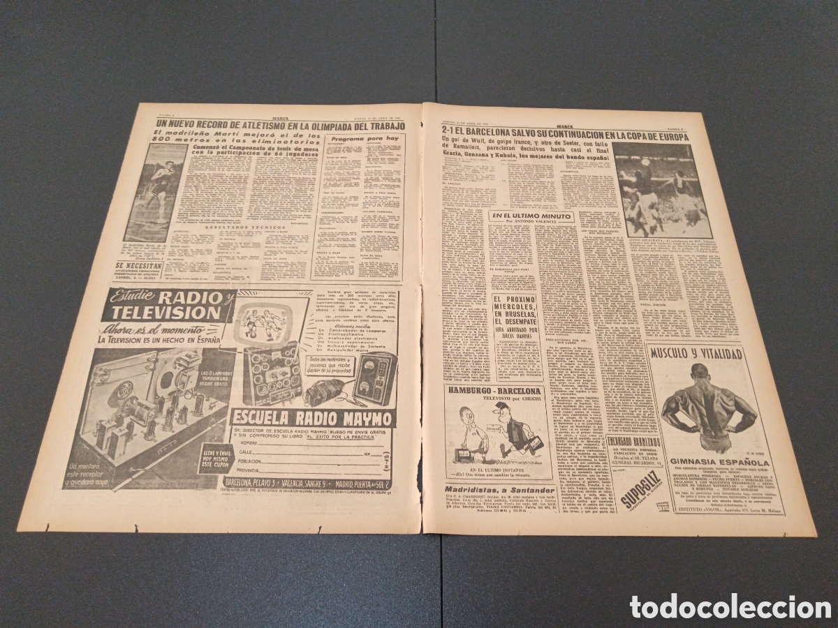 Coleccionismo deportivo: MARCA 27 DE ABRIL 1961 - Foto 2
