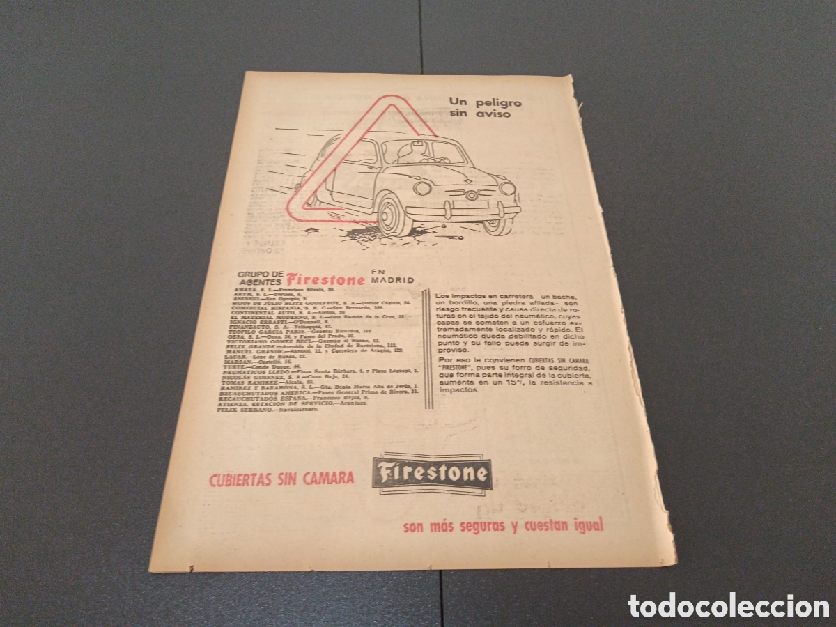 Coleccionismo deportivo: MARCA 27 DE ABRIL 1961 - Foto 5