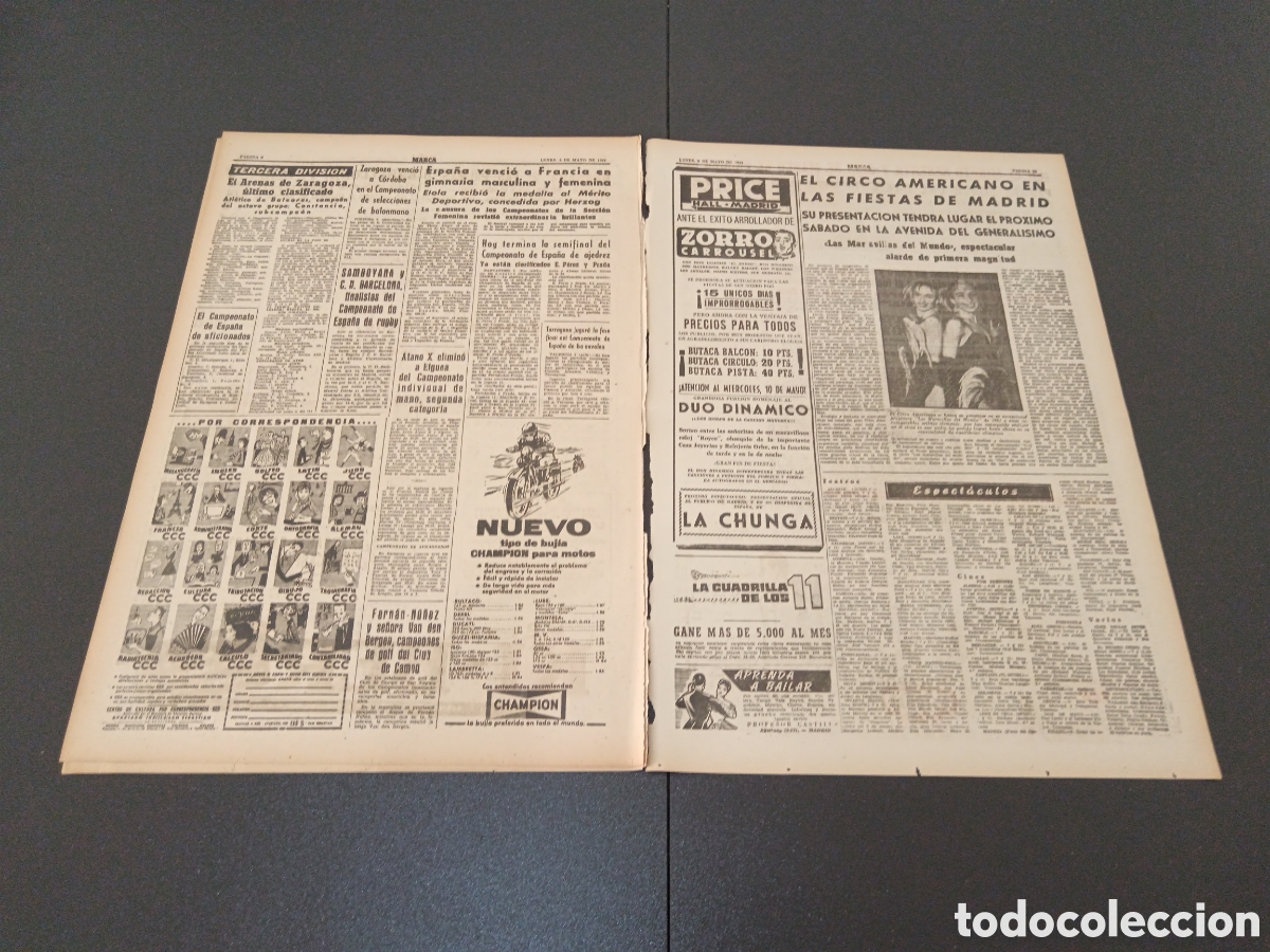 Coleccionismo deportivo: MARCA 08 DE MAYO 1961 - Foto 5
