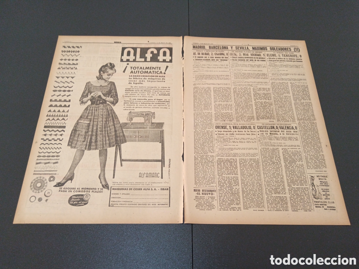 Coleccionismo deportivo: MARCA 12 DE MAYO 1961 - Foto 2