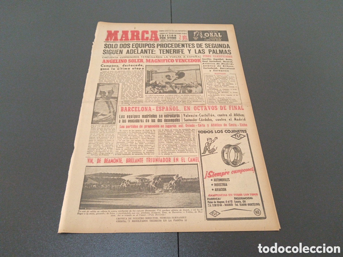 Coleccionismo deportivo: MARCA 12 DE MAYO 1961 - Foto 1